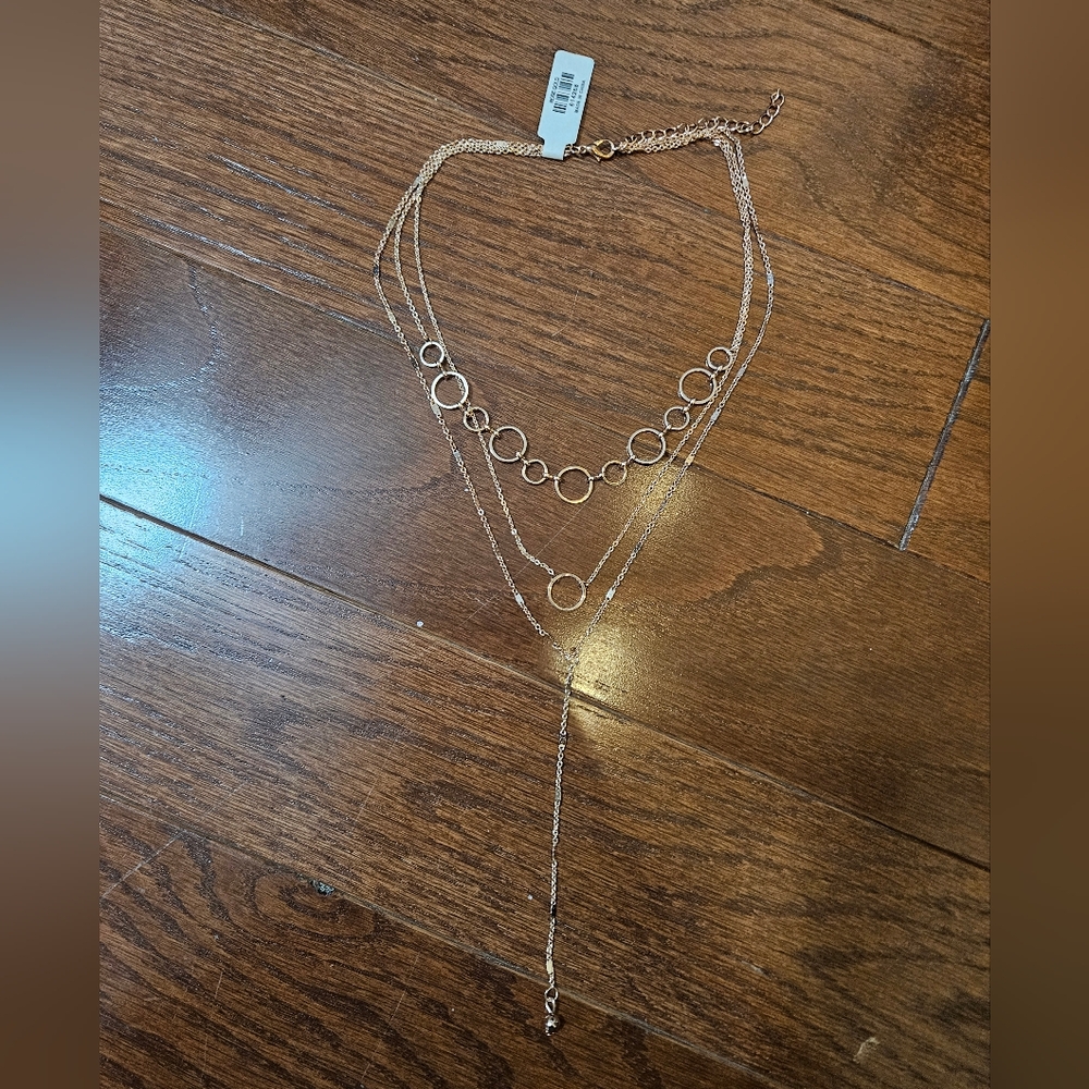 Francesca's gold layered necklace